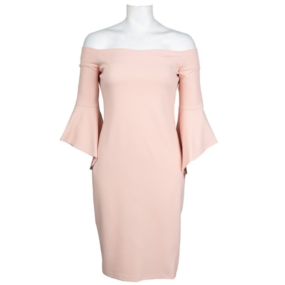bebe Dresses & Skirts - Off-Shoulder Day Dress(70499D/BLUSH)